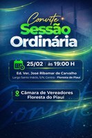 Convite para Sessão Ordinária - 25/02/2026